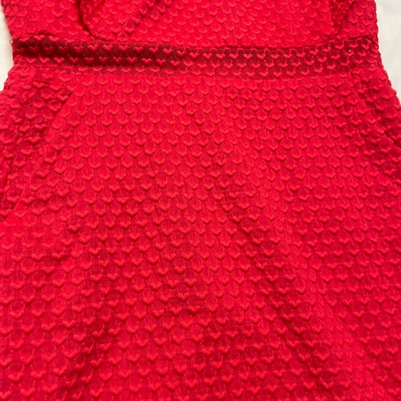 NWT New $440 Maje Red Roucoul Heart Embroidered Dress Size 1 US S - Picture 13 of 15